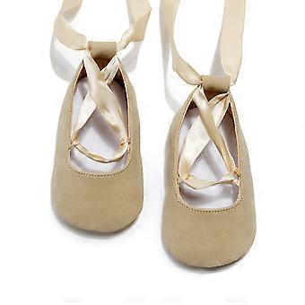 Sapatinhos para Bebê Menina de 3 a 18 Meses, Primeiros Passos, Mocassins com Laço Cruzado, Estilo Princesa, para Dança, Sola Macia, para Bebês e Crianças Pequenas
