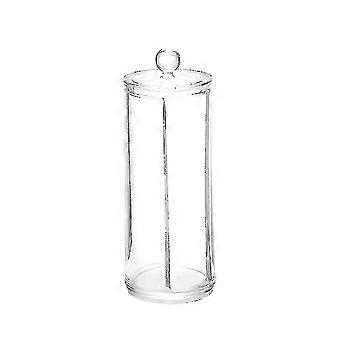 Transparante make-up organisatoren ronde cosmetische opslag wattenschijfje dispenser container houder