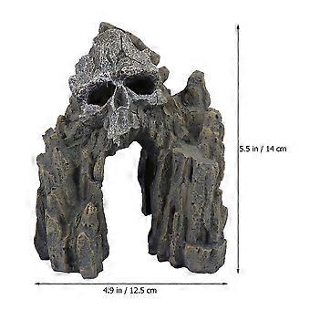 Aquarium Landscape Ornament Fish Shelter Skeleton Fish Tank Decoration