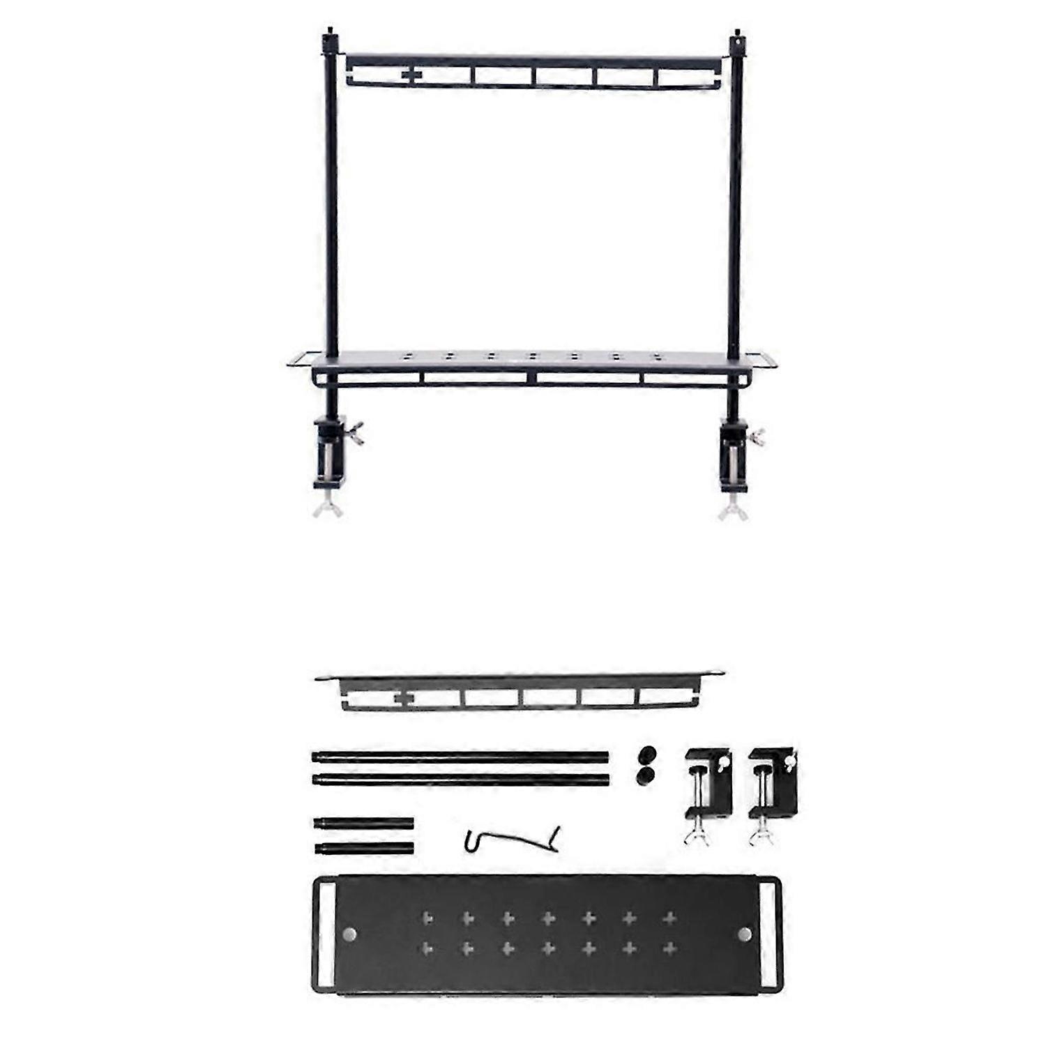Storage Rack Folding Multi-Layer Rack Camping Tabletop Double-Layer Storage Rack Cutlery Rack Light