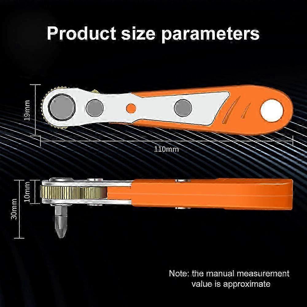 Ratchet Wrench + 10 Batch Heads
