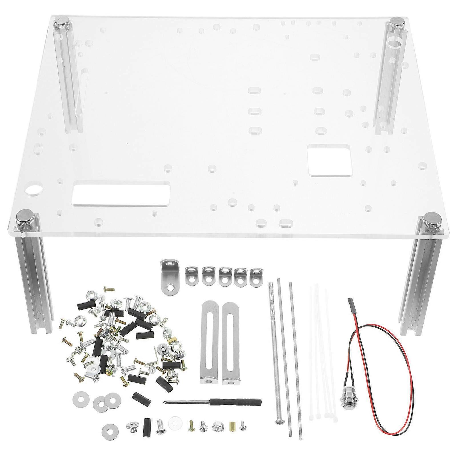 Open Air Computer Frame for Pc Testing 1Set Transparent Open Frame Chassis Bracket
