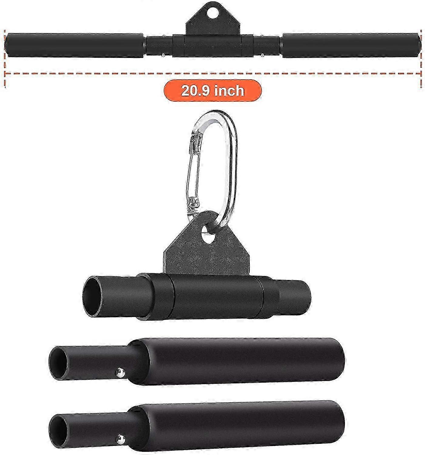 Cable Machine Attachments Detachable Rotating Bar, V Shaped
