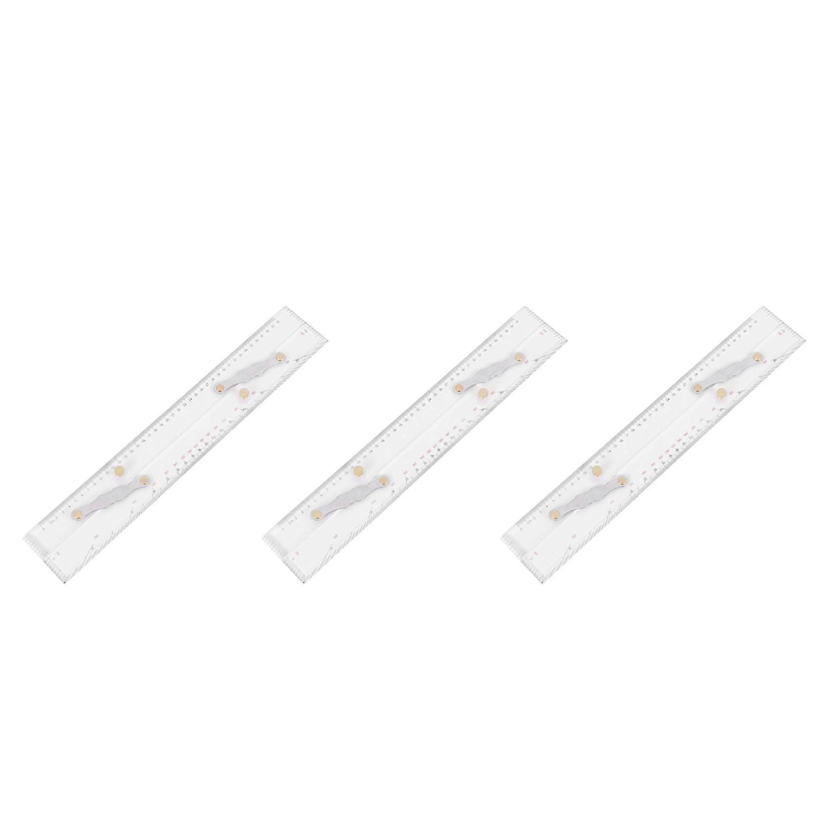3X Marine Ruler Parallel Ruler Nautical Charts Parallel Ruler Mapping Points to Pull Parallel Ruler 450MM