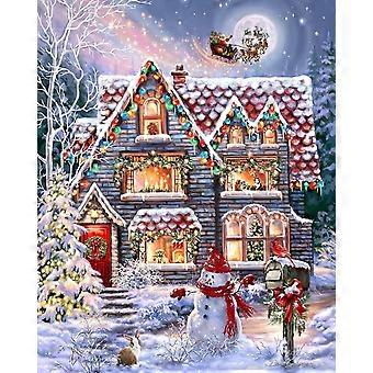 Christmas Eve Cottage Jigsaw Puzzle for Adults SQZ1332