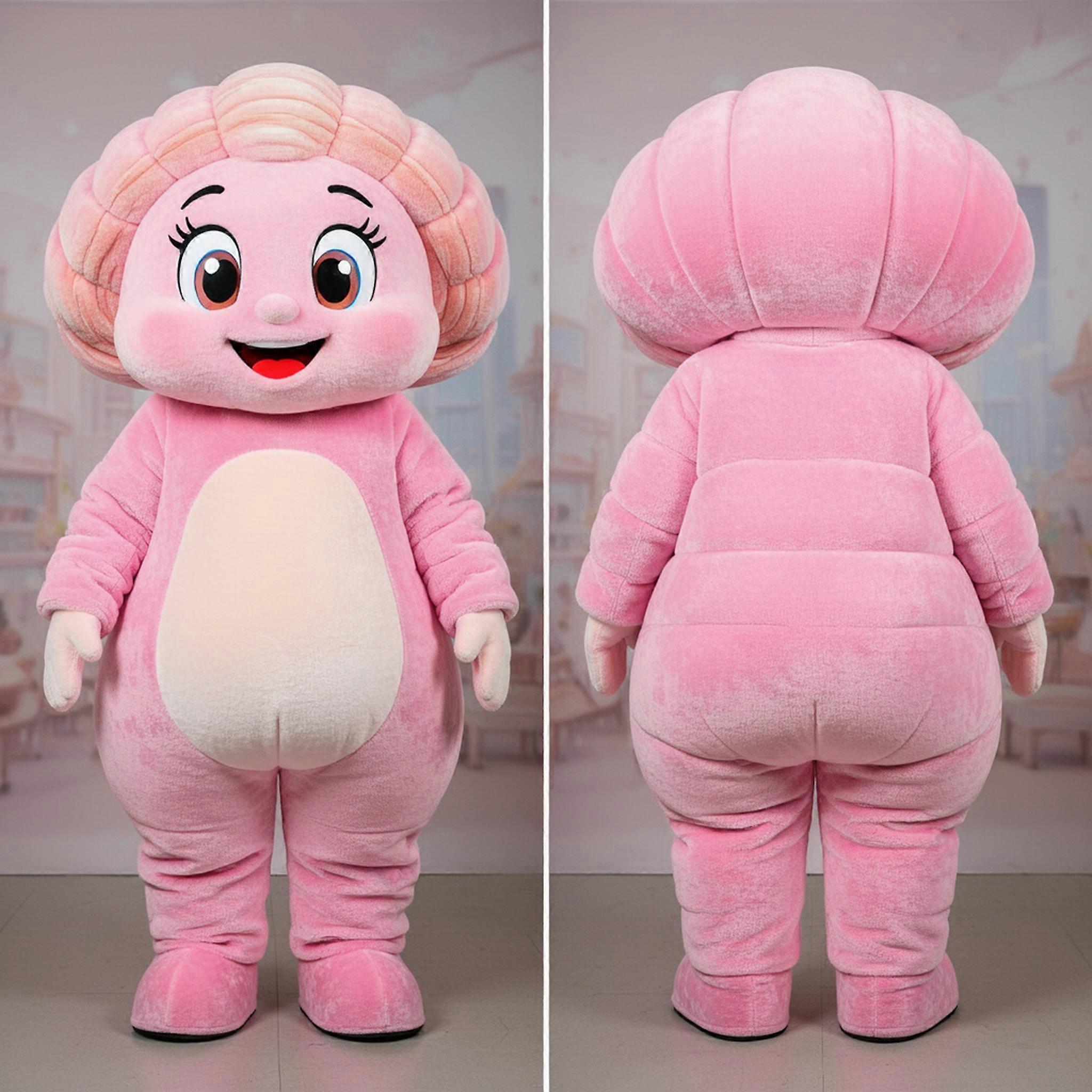 MASTICOT Velvety Pink Plump Clam Chowder Mascot