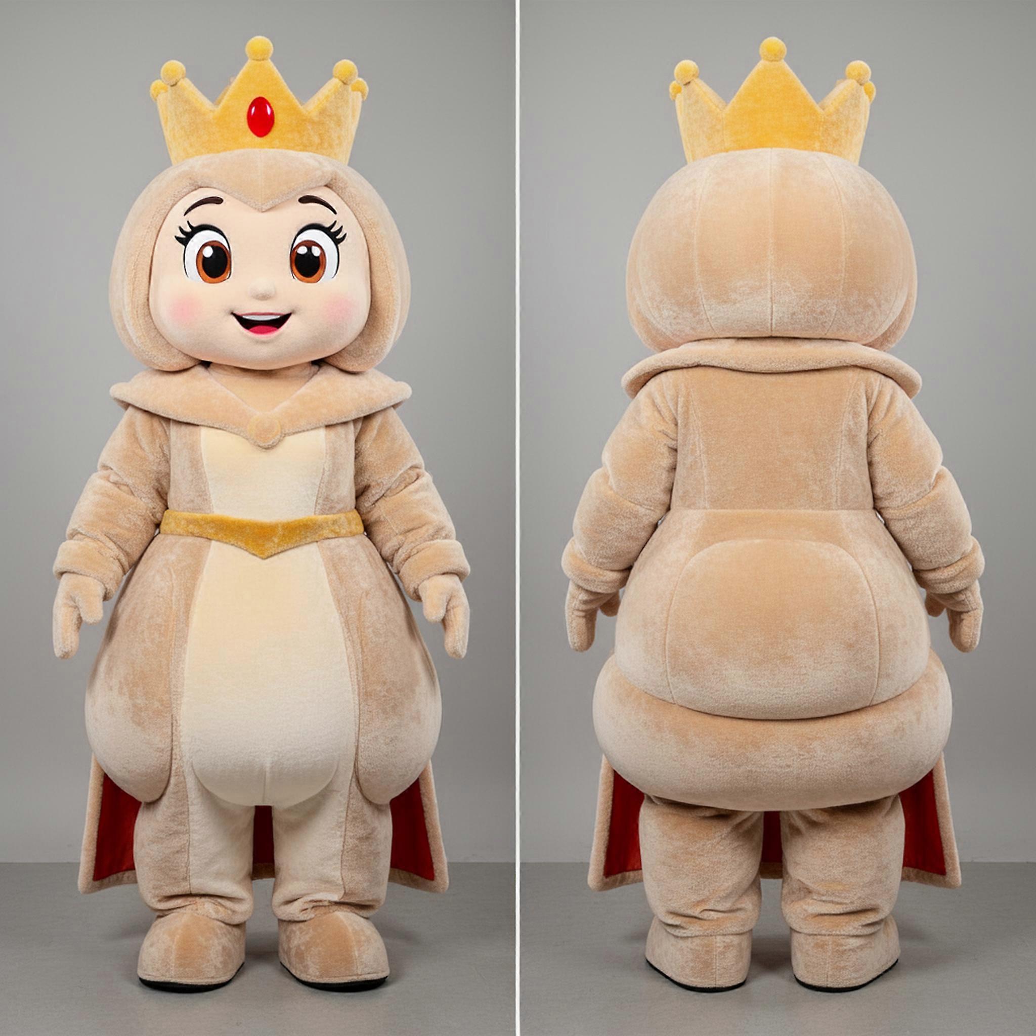 MASTICOT Beige Regal Queen Mascot