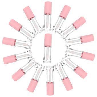 Refillable Lip Gloss Tubes in Pink for Storage Use with 15Pcs Set