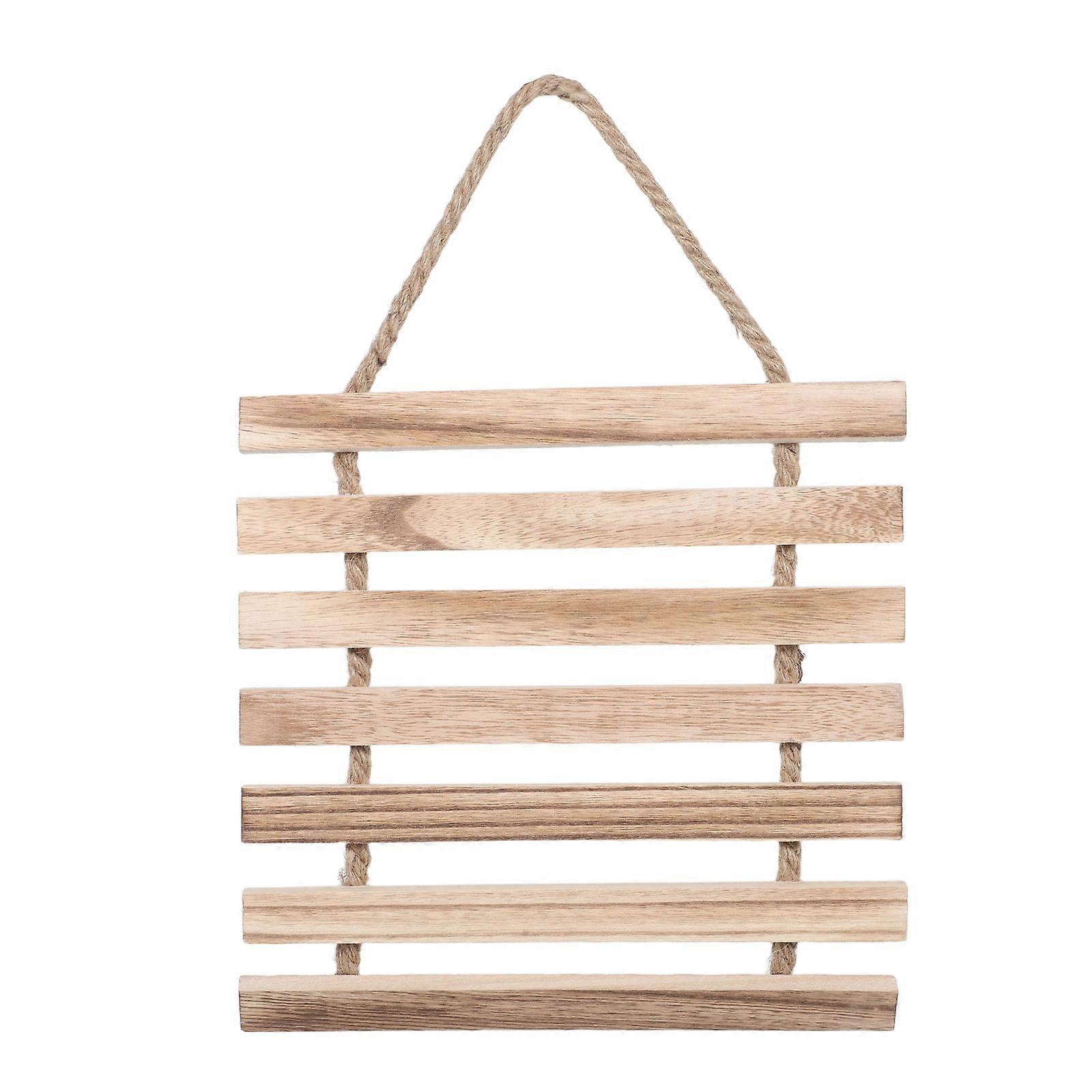 Hanging Vertical Flower Rack for Plants Made with Solid Wood Coffee Material