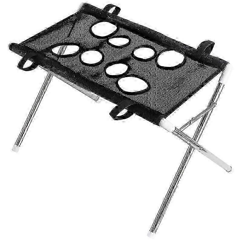 Adjustable Pet Grooming Table with Foldable Mesh Bed Bath Drying Stand Anti-scratch Nylon