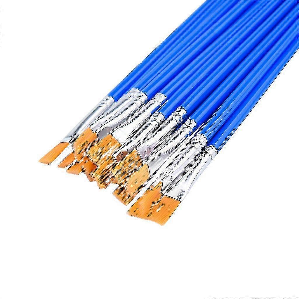 100 Pcs Soft Nylon Flat Brushes