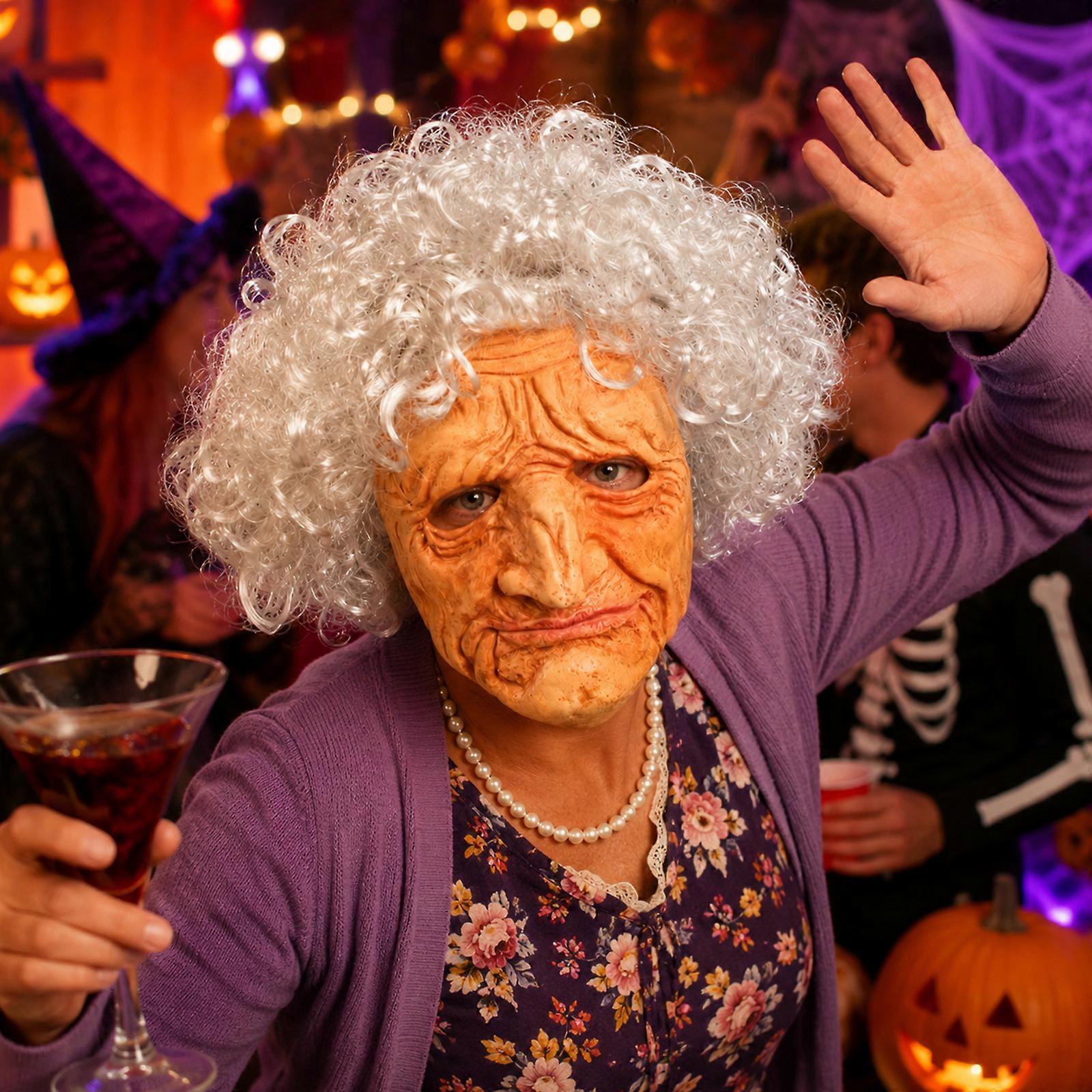 Old lady latex mask