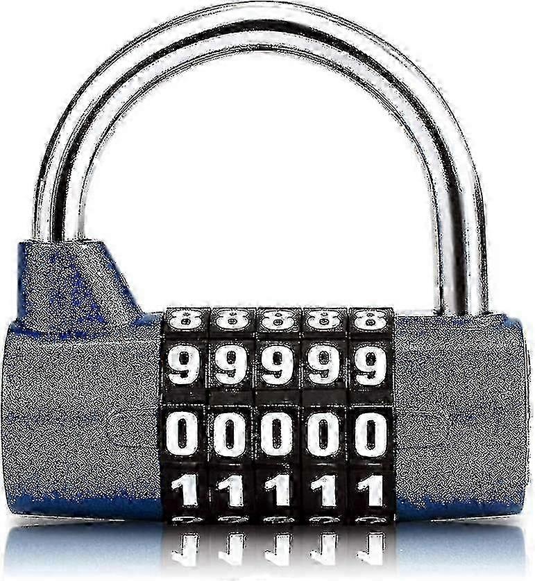 5 Digit Combination Padlock, Gym Padlock, Can Be Reset Combination Locks
