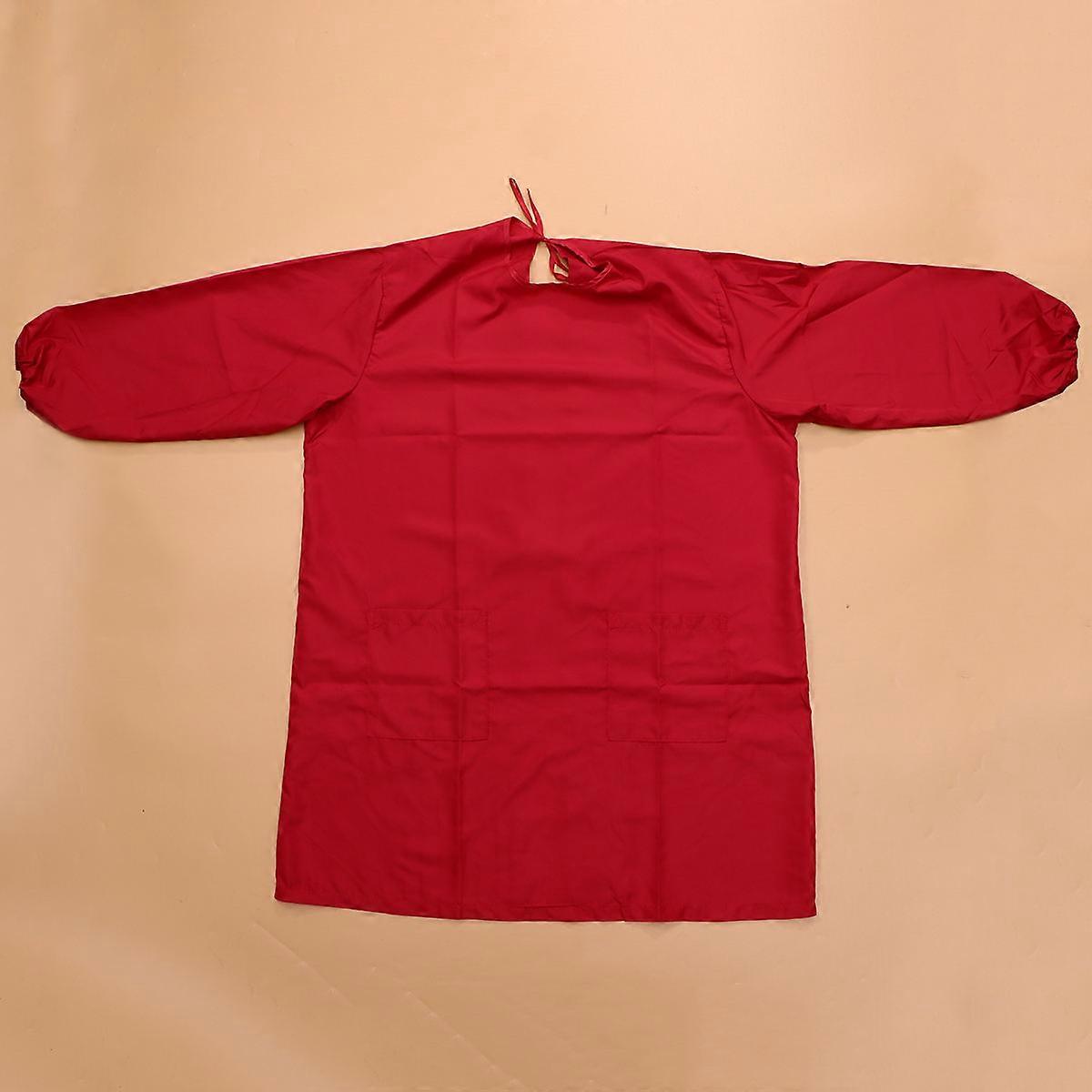 Protective Work Clothes Apron for Barber Use Professional Red