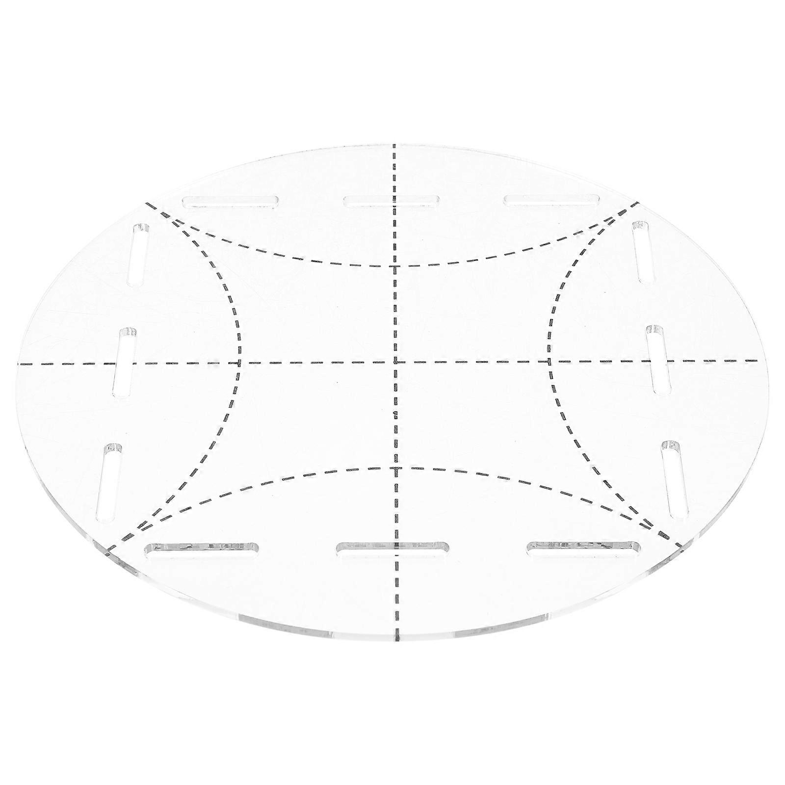 Acrylic Sewing Ruler for Quilting Use with 5Pcs Durable Patchwork Templates