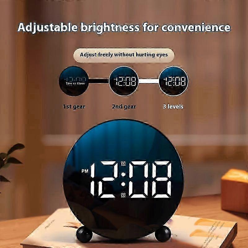 LED LCD Alarm Clock with Temp Display