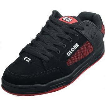 Globe Tilt Mens Skate Trainers in Black Red