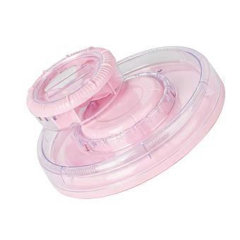 Cats and Dogs Food Puzzle Toy with ABS Construction, a Two-Level Body, and Four Compartments for Feeding Tasks  Pink