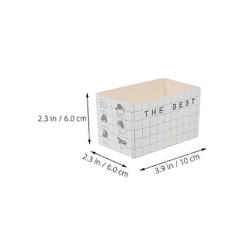 Sandwich Boxes Storage Boxes compatible with Sandwich Packing with 50Pcs Multicolor Paperboard