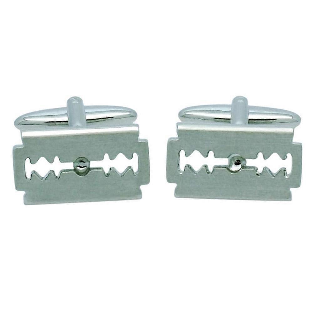 GDesign Superior Quality and Durable Razor Blade Design Button Cufflinks