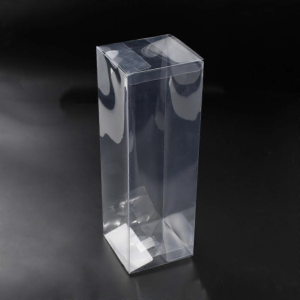12pcs Transparent PET Tea Storage boxes Rectangle Clear 10x10x30cm