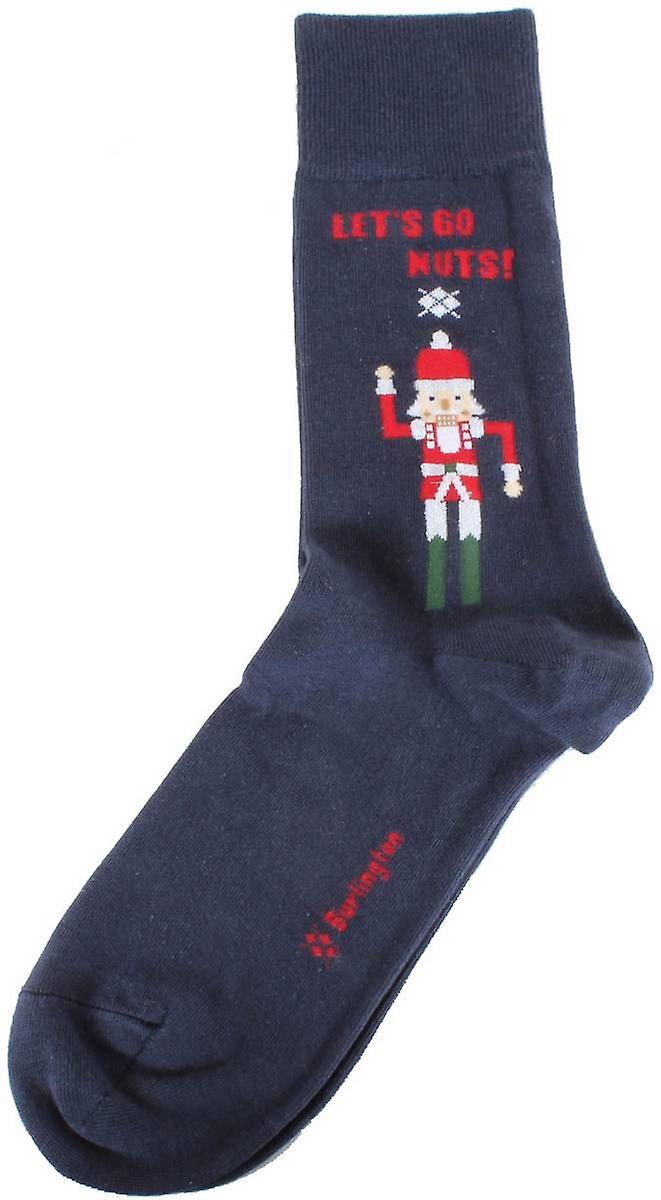 Burlington Nutty Nutcracker Socks - Navy