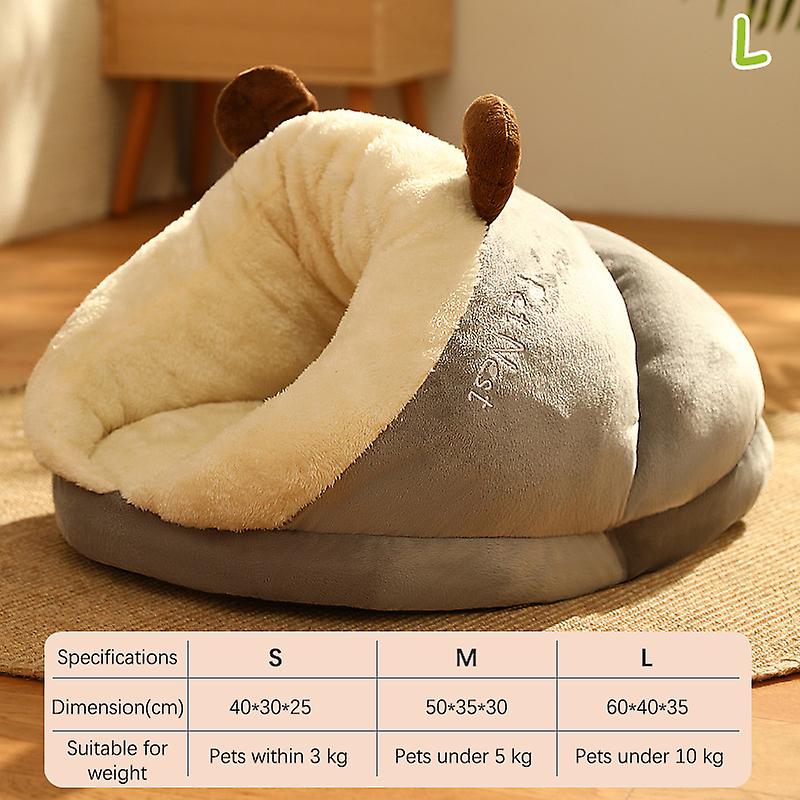 Cartoon Animal Nest Warm And Plush Thickened Small Kennel Pet Nest Cat House