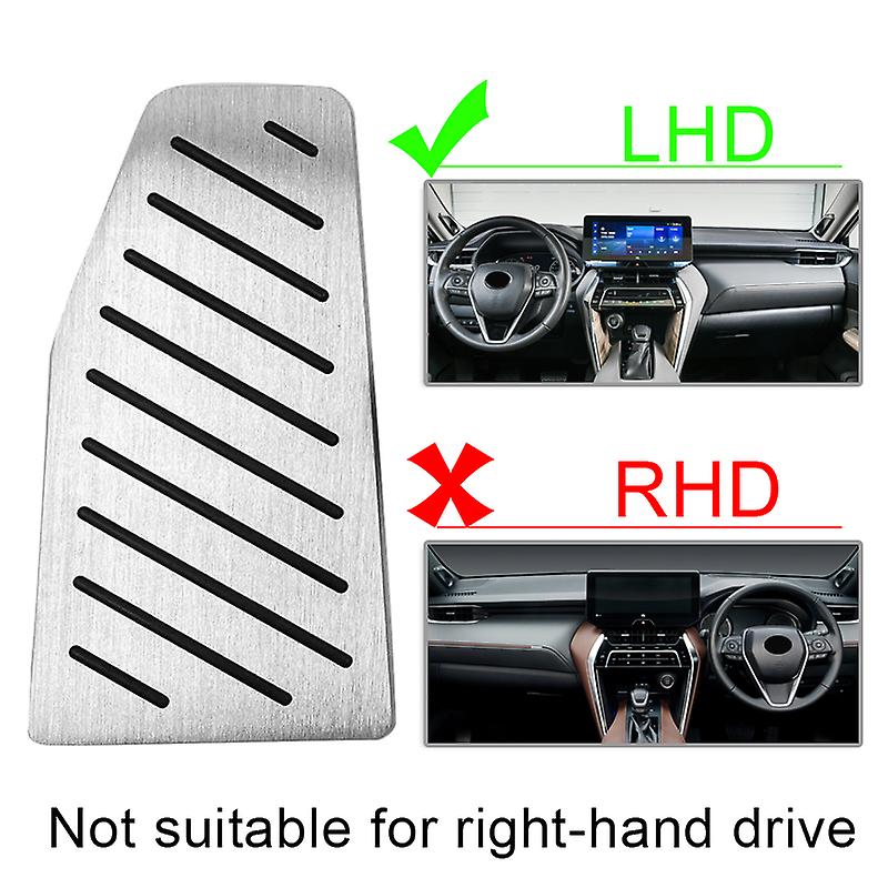 Aluminiu Auto Pedale auto auto pentru picioare Accelerator de combustibil Accelerator de frână capac suport pentru picioare Pad Accesorii accelerație pentru Toyota Harrier 2020 2022