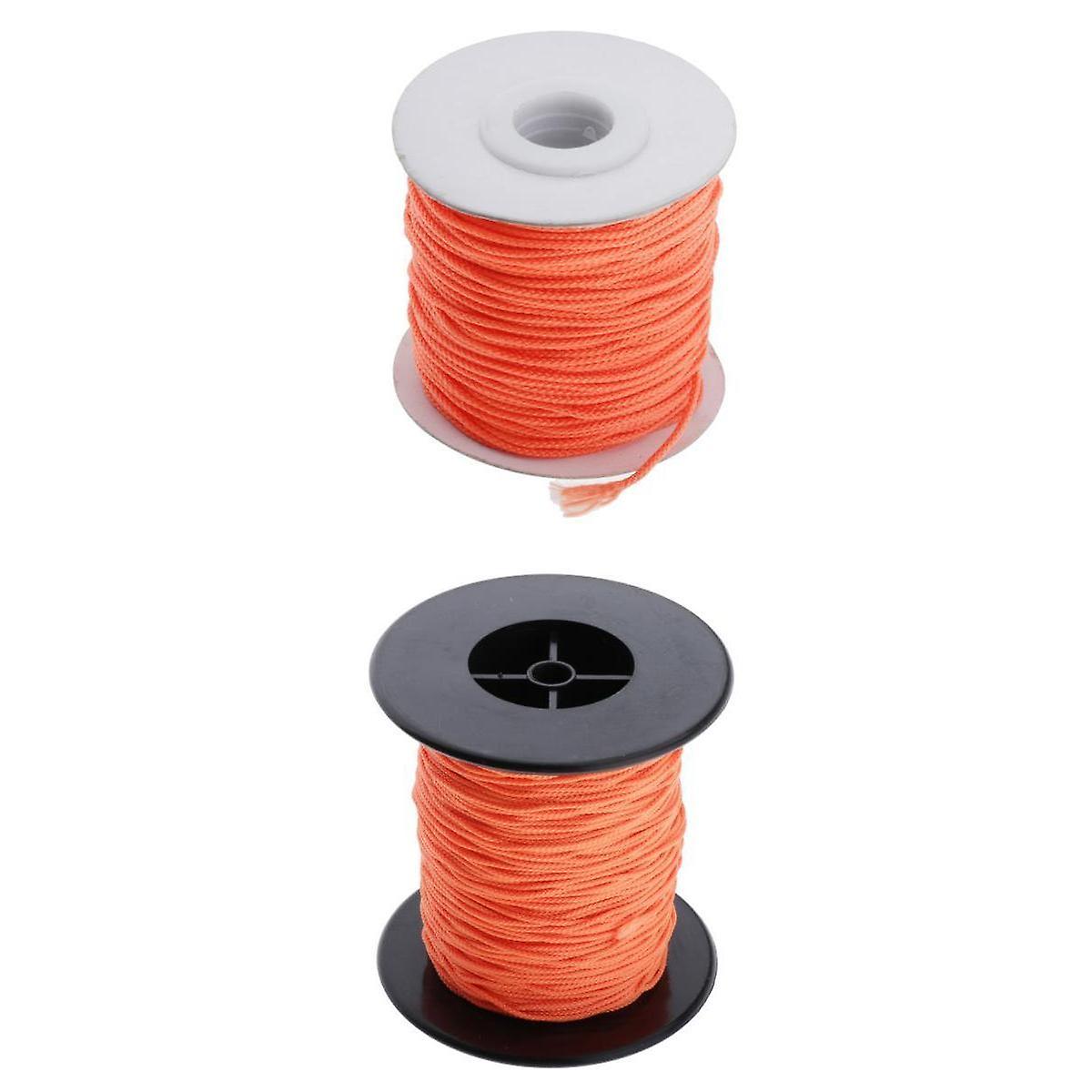 2x Heavy Duty Scuba Diving Dive Reel / Finger Spool Lines Liny 46m + 83m