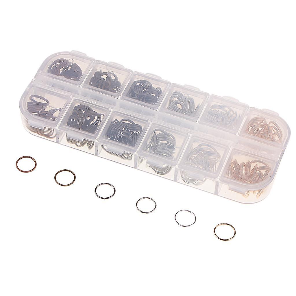 1 Box Open Jump Rings Split Rings Keychian Connector for Jewelry Making 10mm