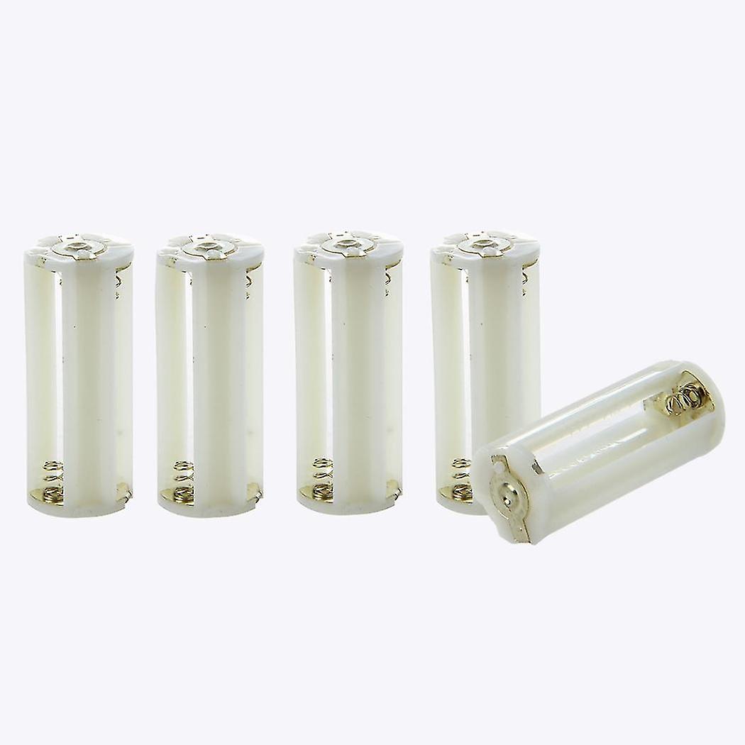 Flashlight Cylindrical 3 X Aaa Battery Plastic Holder Box 5pcs