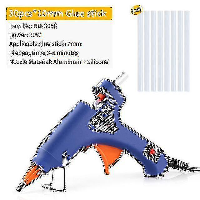20W التدفئة الساخنة تذوب الغراء بندقية 30pcs تذوب الغراء العصي للأطفال مدرسة دي الفنون الحرف مشاريع الصفحة الرئيسية س