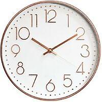 Quality Quartz Silent Wall Clock, Round Easy To Read Silent Wall Clock GOLD