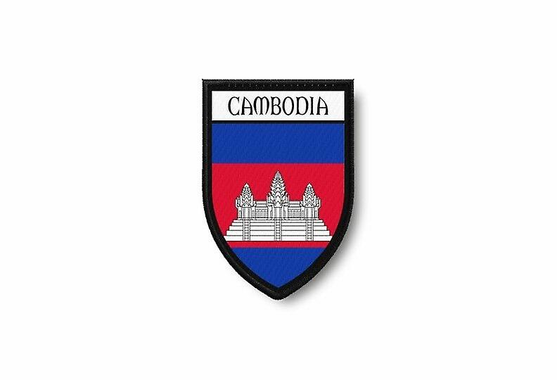Patch Ecusson Termocollant Edge Brode Flag Prints Cambodian Cambodia
