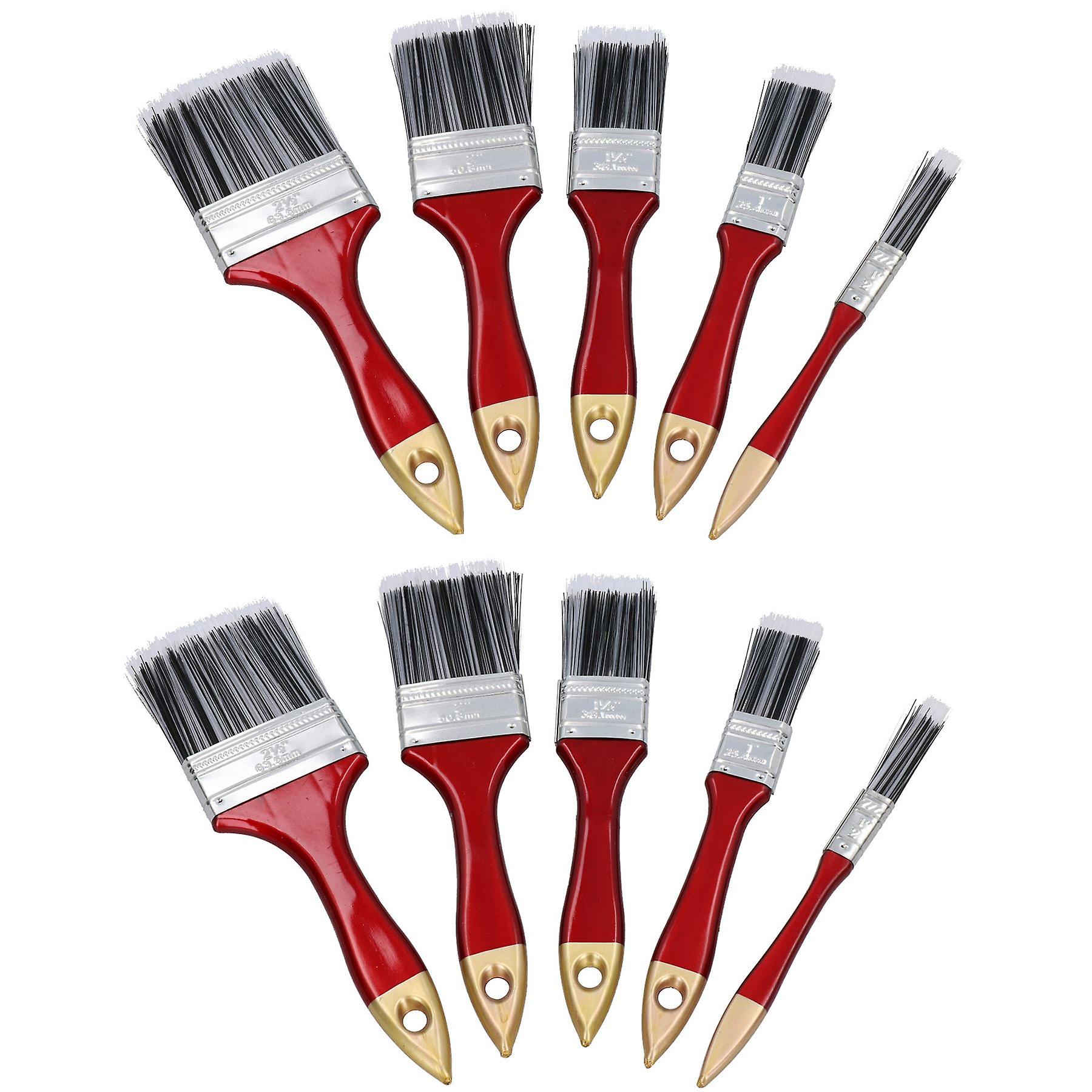 10pc Painting and Decorating Synthetic Paint Brush Brushes Set 1” – 2.5” Width