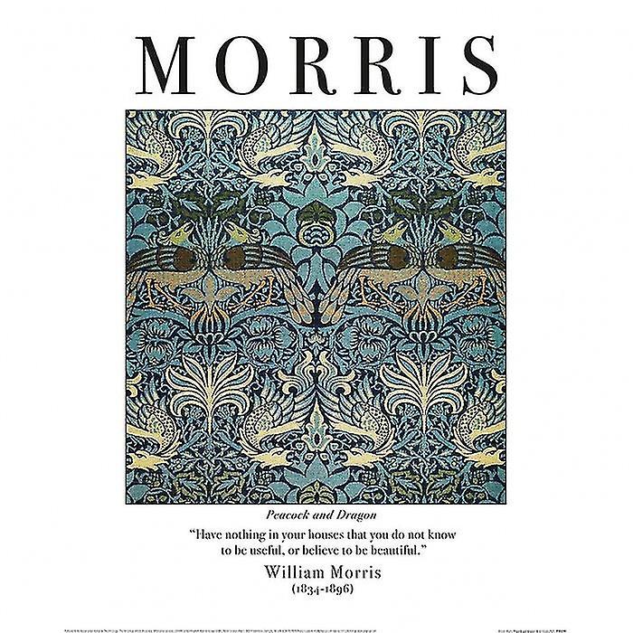 William Morris Peacock And Dragon Print