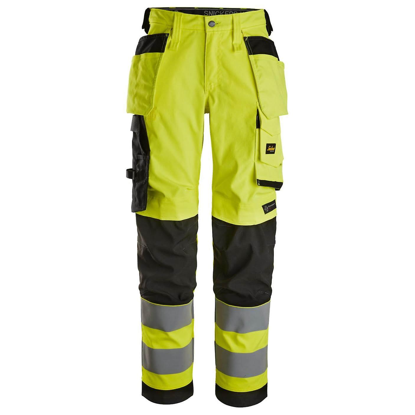 Snickers 6743 Hi Vis Women's Slim Fit Stretch Trousers Holster Pockets Class 2