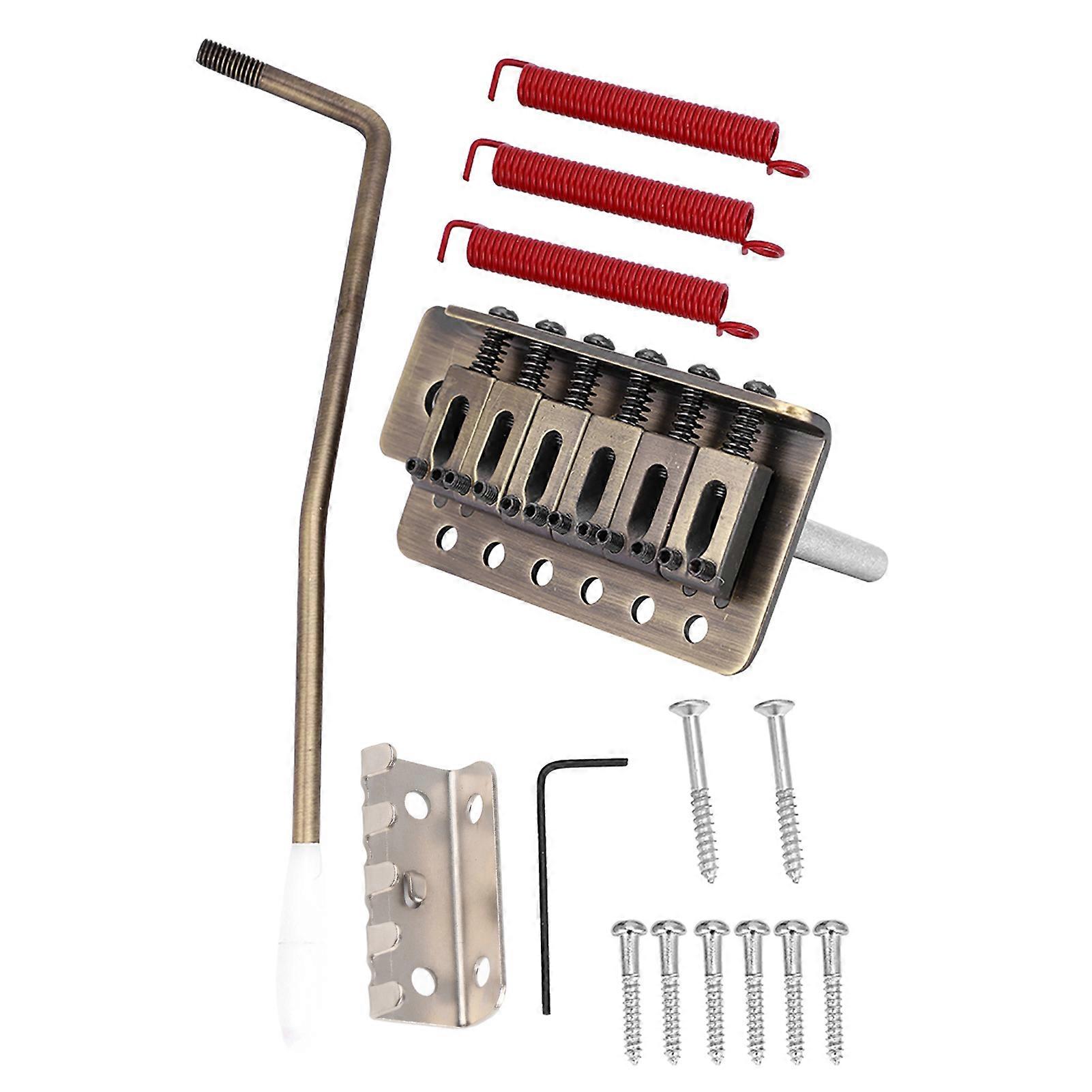 6-strängad elgitarr Tremolo-brygga för ST-gitarr kopparbronsfärg