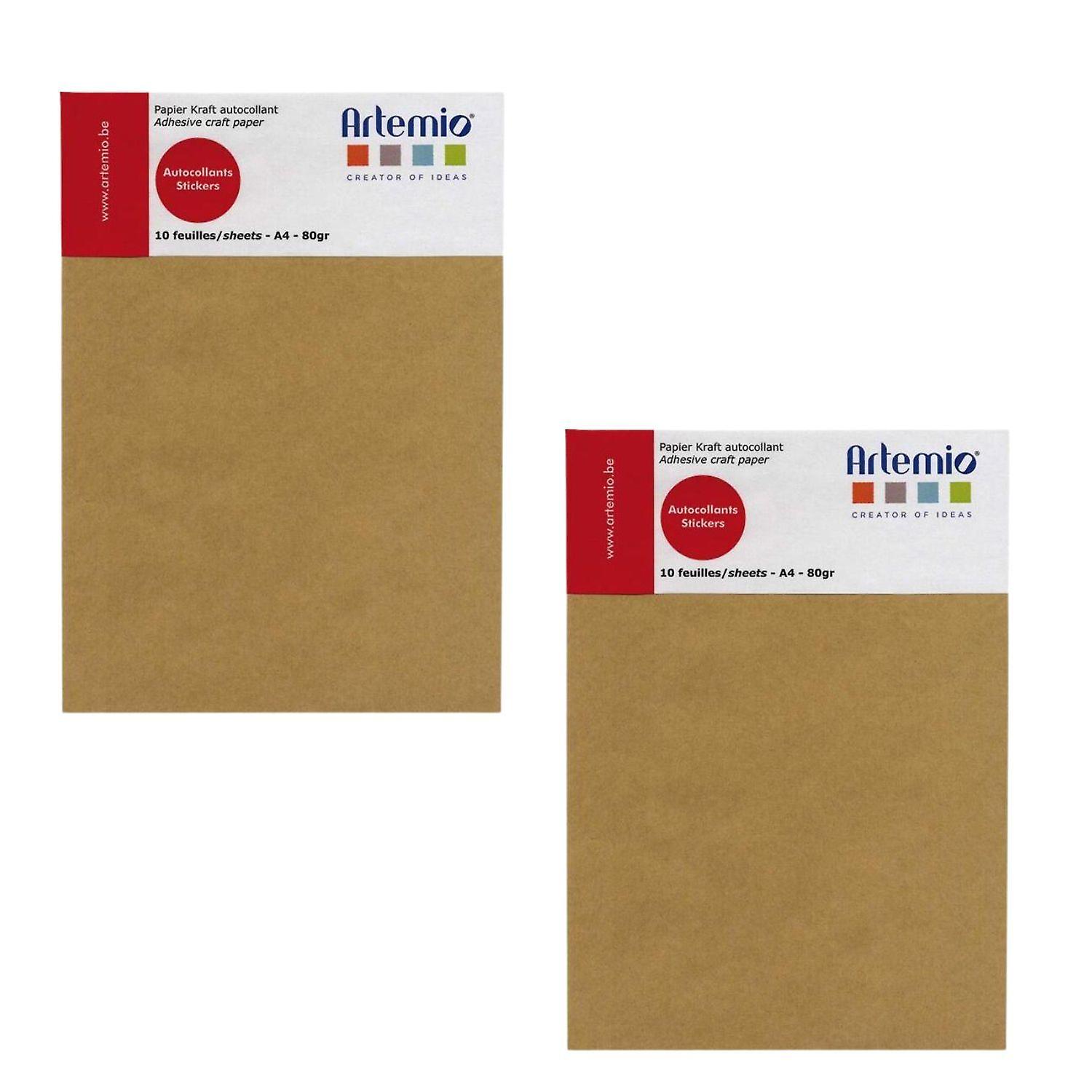 20 sheets of A4 adhesive kraft paper