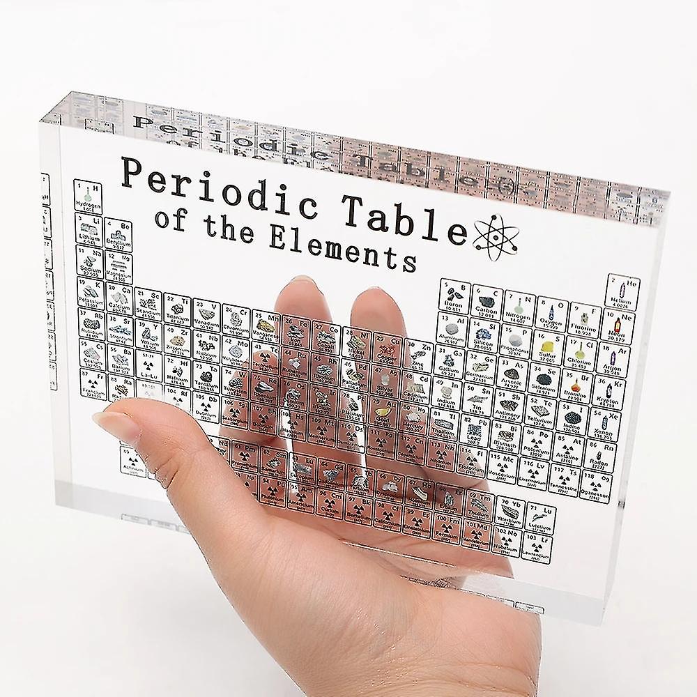 Acrylic Periodic Table Display With Elements Kids Teaching Day Element Home Decoration