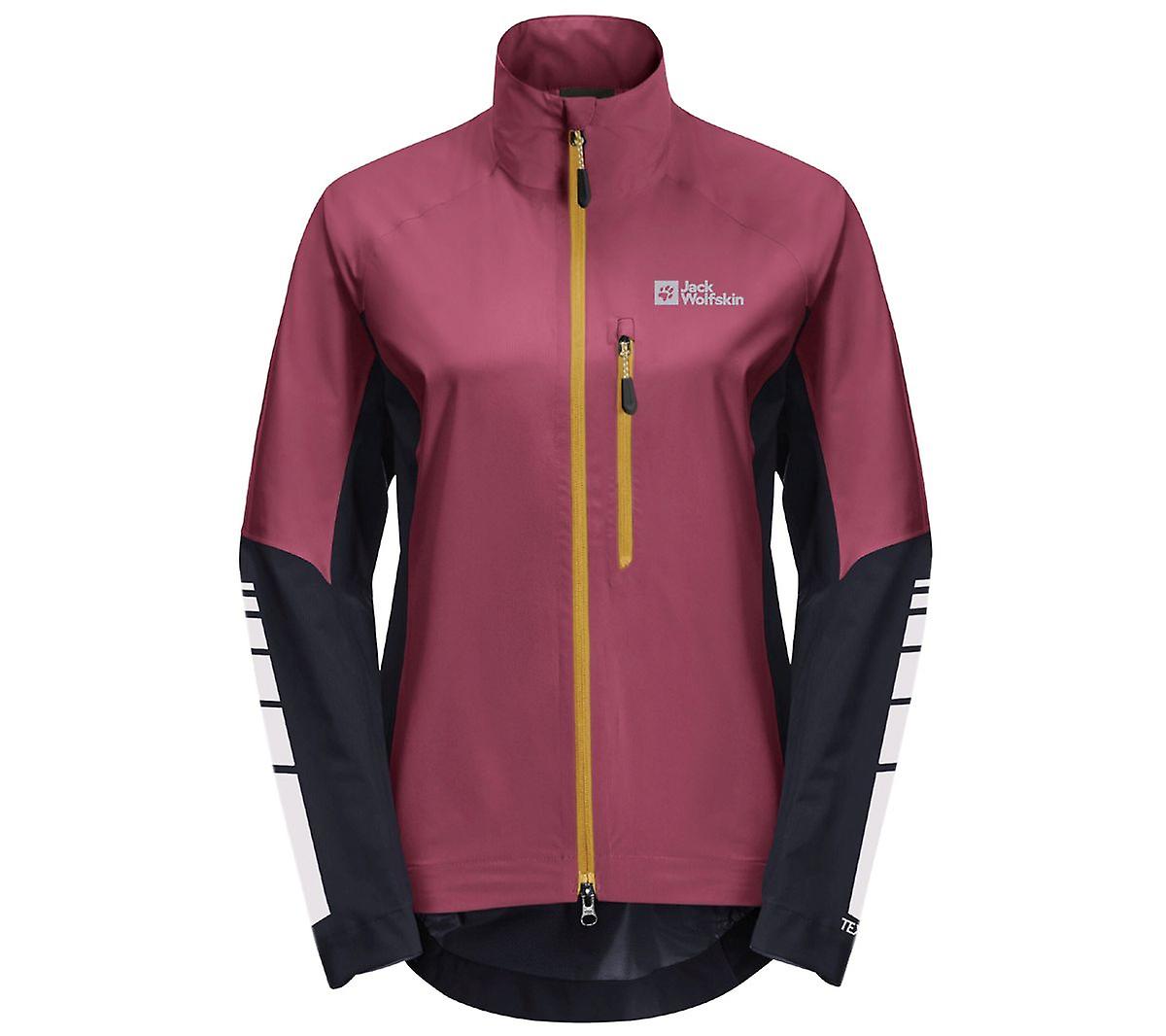 Jack Wolfskin Morobbia 2.5l Jkt W - Women's Cycling Rain Jacket Jacket Red 1115561-2198