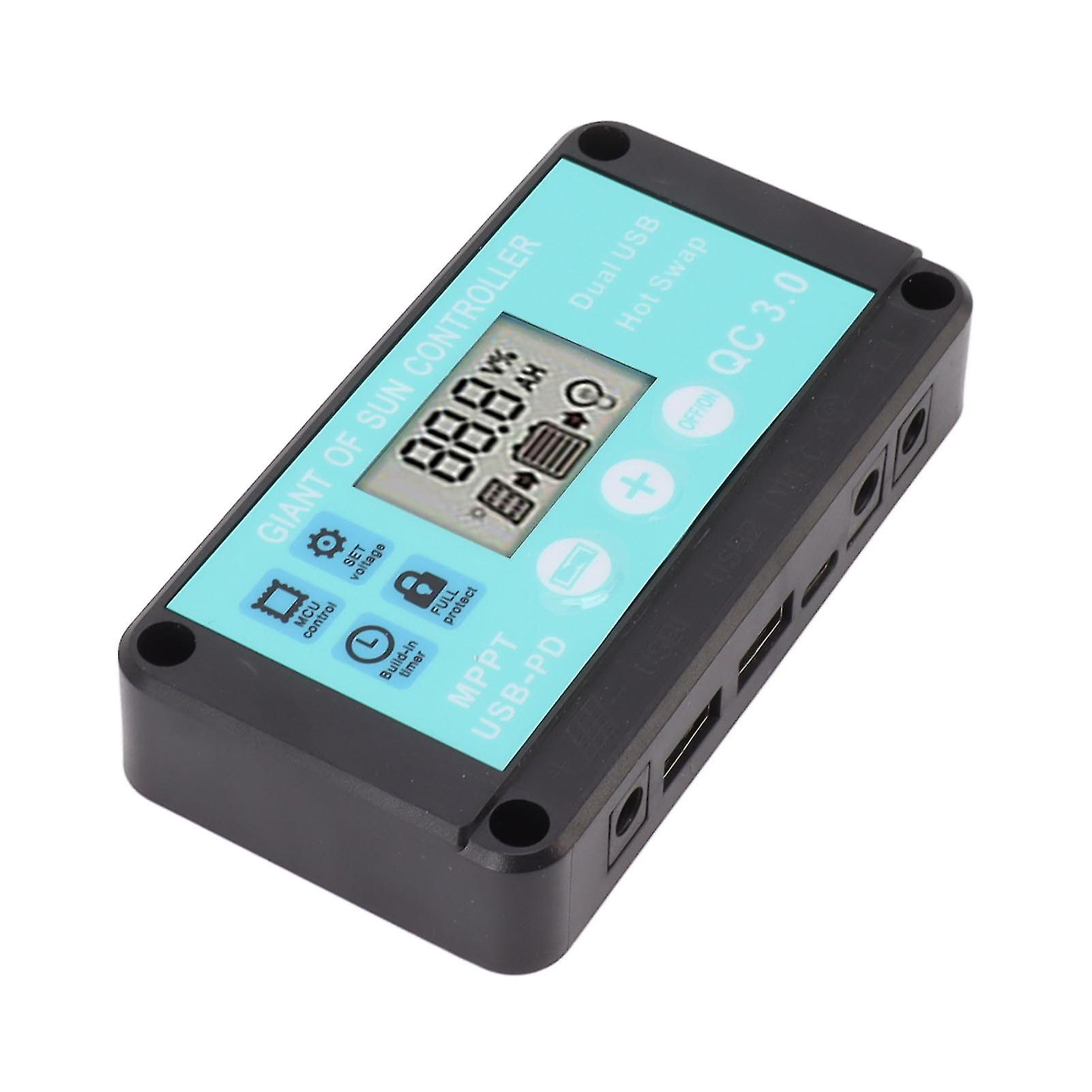 Solar Charge Controller Dual USB Output Fast Charging Solar Panel Regulator 12V/24V for Household Industry 80A 