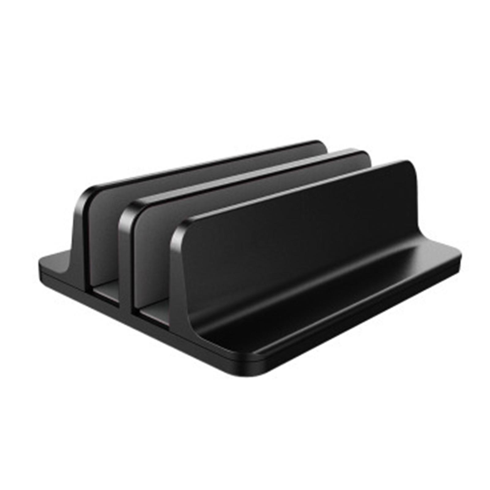 Tablet Stand Easy to Use Adjustable Width Stable Anti-Scratch 3-Slot Laptop Storage Protective