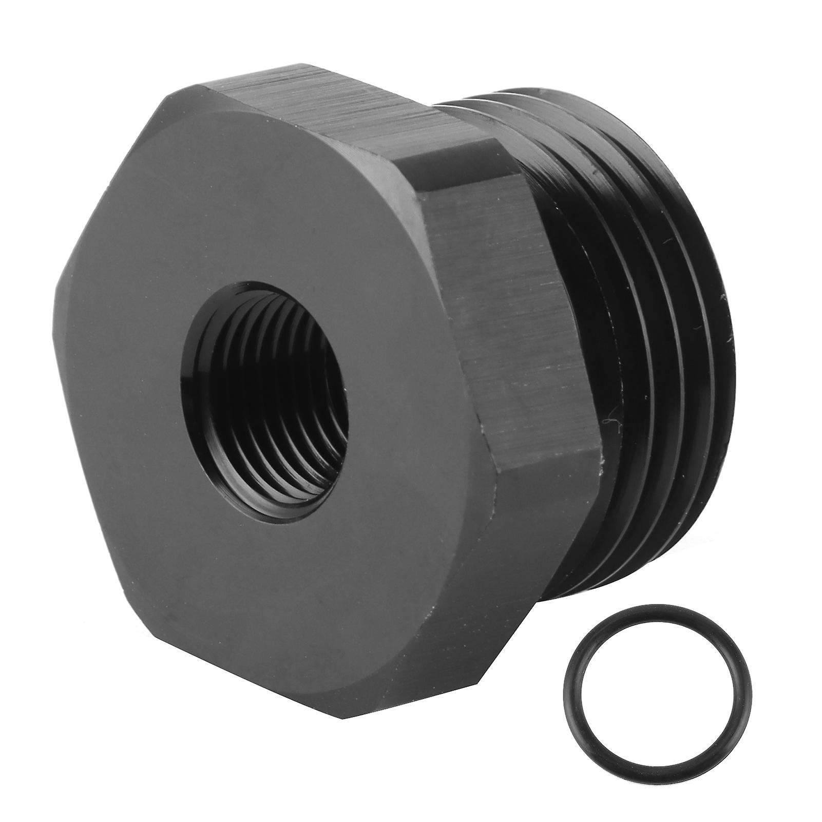 AN-10 ORB Hex Head Straight Thread Port Plug with Reusable Aluminum NBR O-Ring Boss