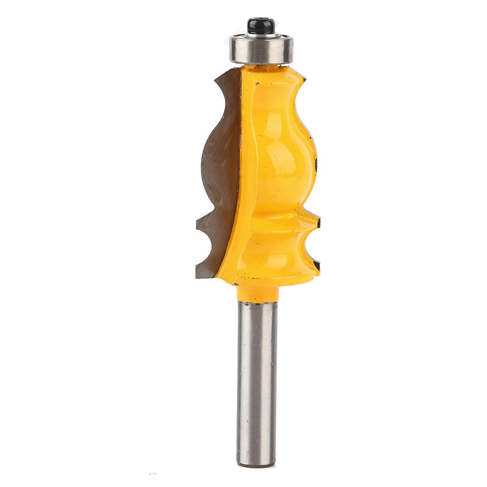 Ouitble Wood Edge Router Bit Woodworking Fishtail Handrail Router Bit, 8mm Shank Edge Finishing Milling Cutter