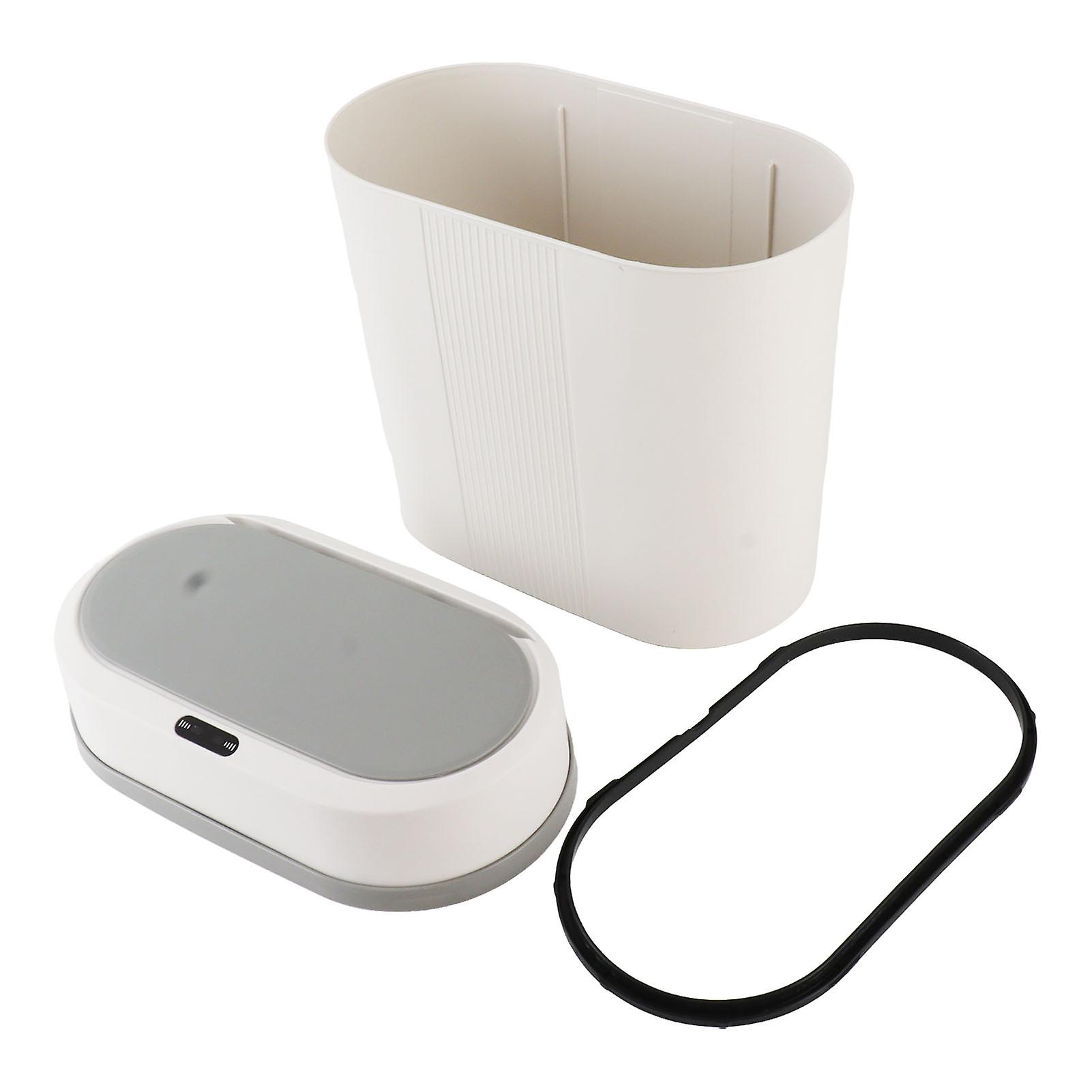 12L Smart Trash Can Touchless Electric Garbage Bin Square Sensor Waste Dust Bin Battery Powered Motion Sensor Automatic Induction Garbage Can