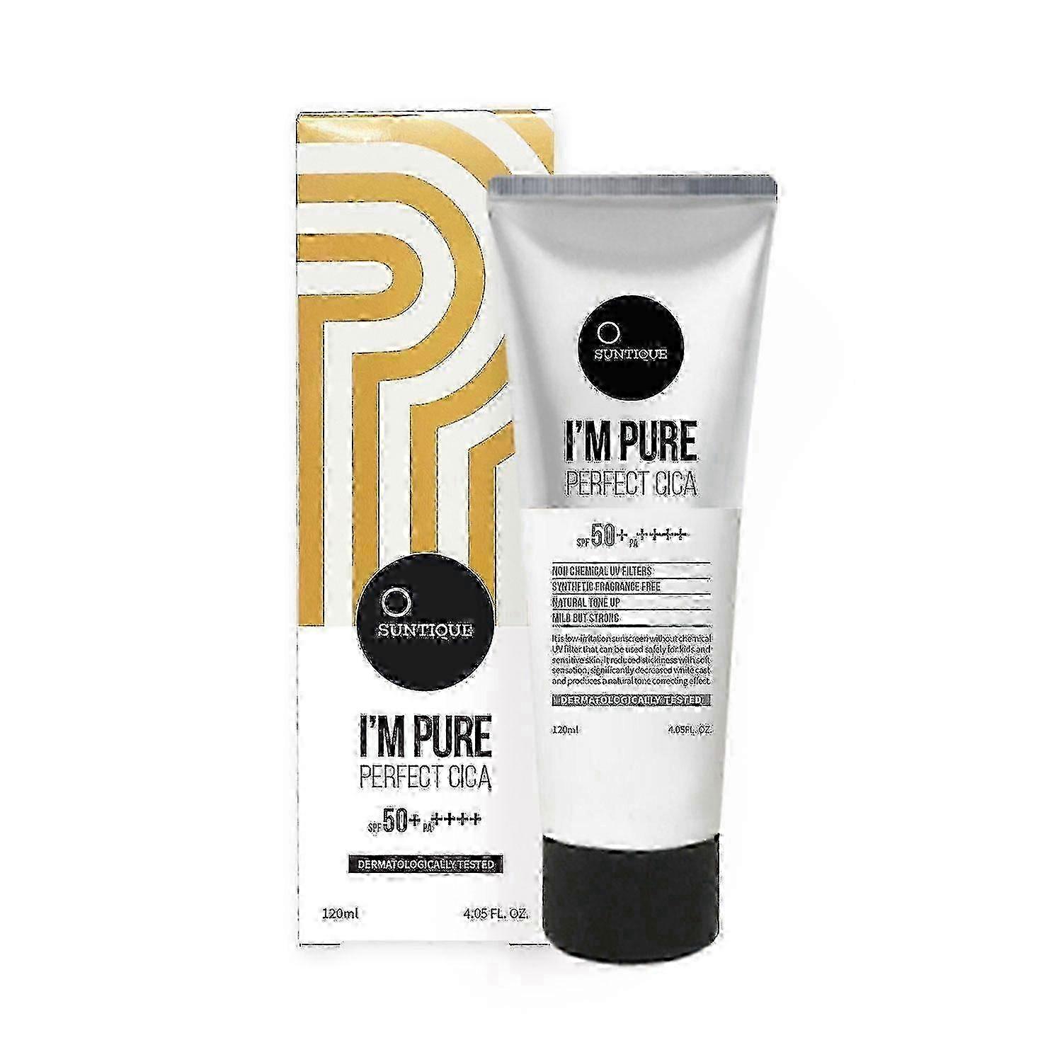 Suntique I'm Pure Perfect Cica 防晒霜 Spf 50+ Pa++++,4.05 液体盎司