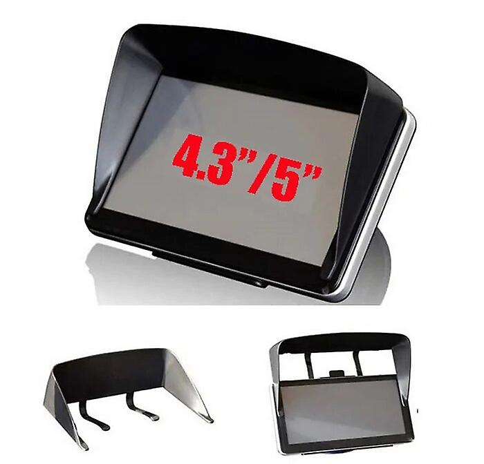 GPS Navigation Accessories 4.3 / 5 / 7 / Inch Frame GPS Universal Sunshade Sun Shade GPS Screen Visor Hood Block~35533
