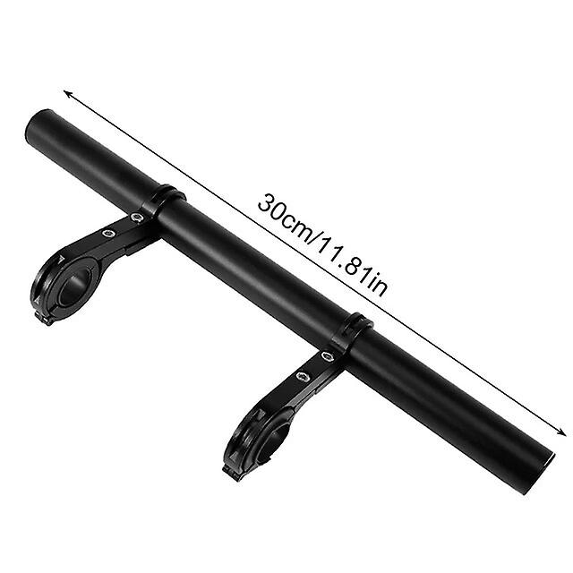 20/30cm Bicycle Handlebar Extended Bracket Bike Mount Bar Computer Holder Support Rack Alloy Stand Double Frame Bicycle Clip Bicycle Small Parts