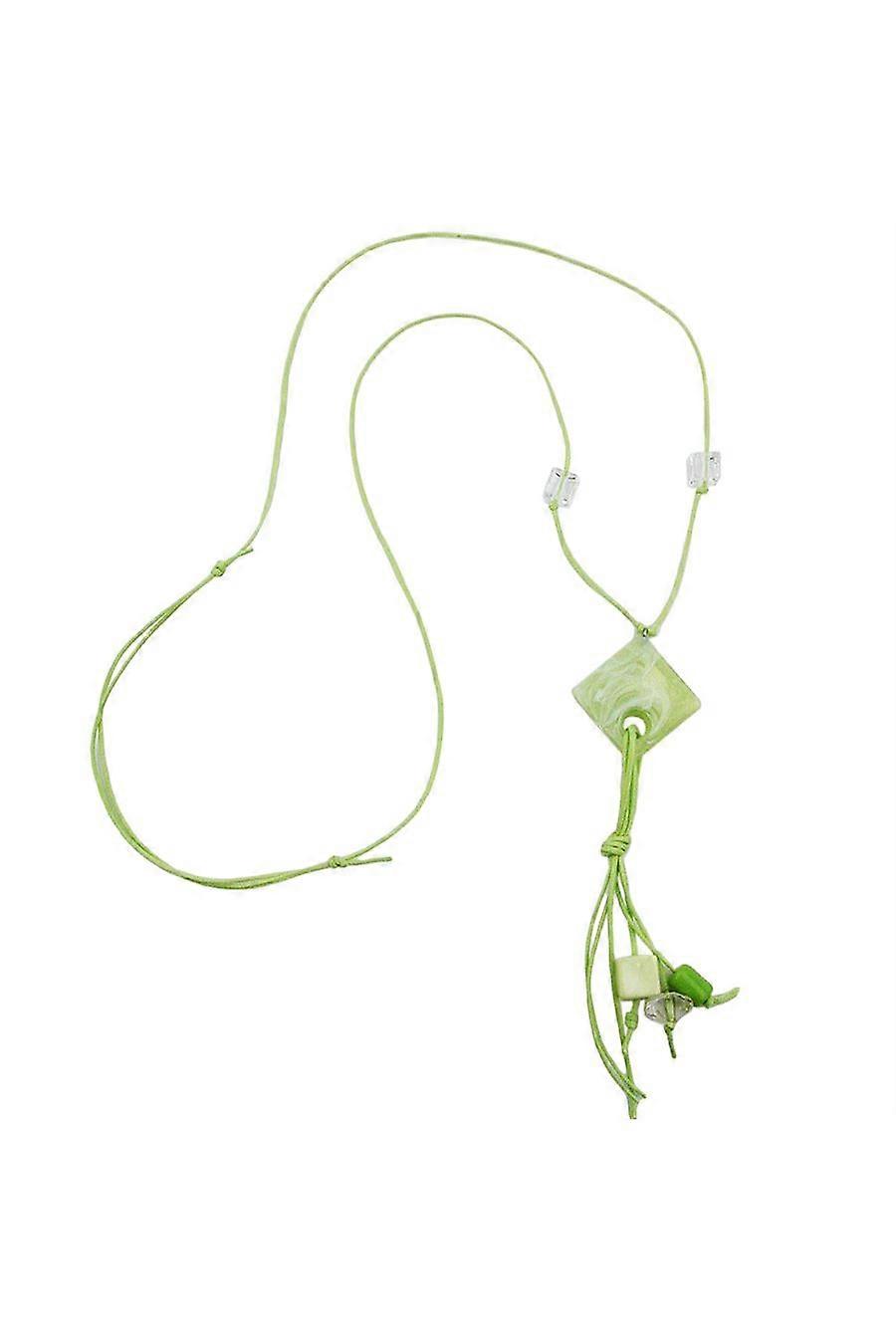 Necklace Light Green Beads - Gl02774